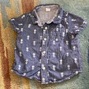 Gap 12-18 month pineapple shirt